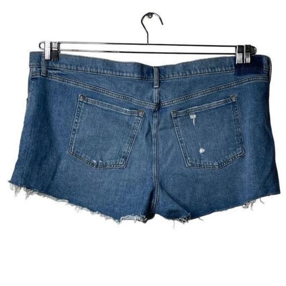 Abercrombie & Fitch The Mom Short Jeans Distressed Plus Size Denim 36/22 New - Picture 2 of 14